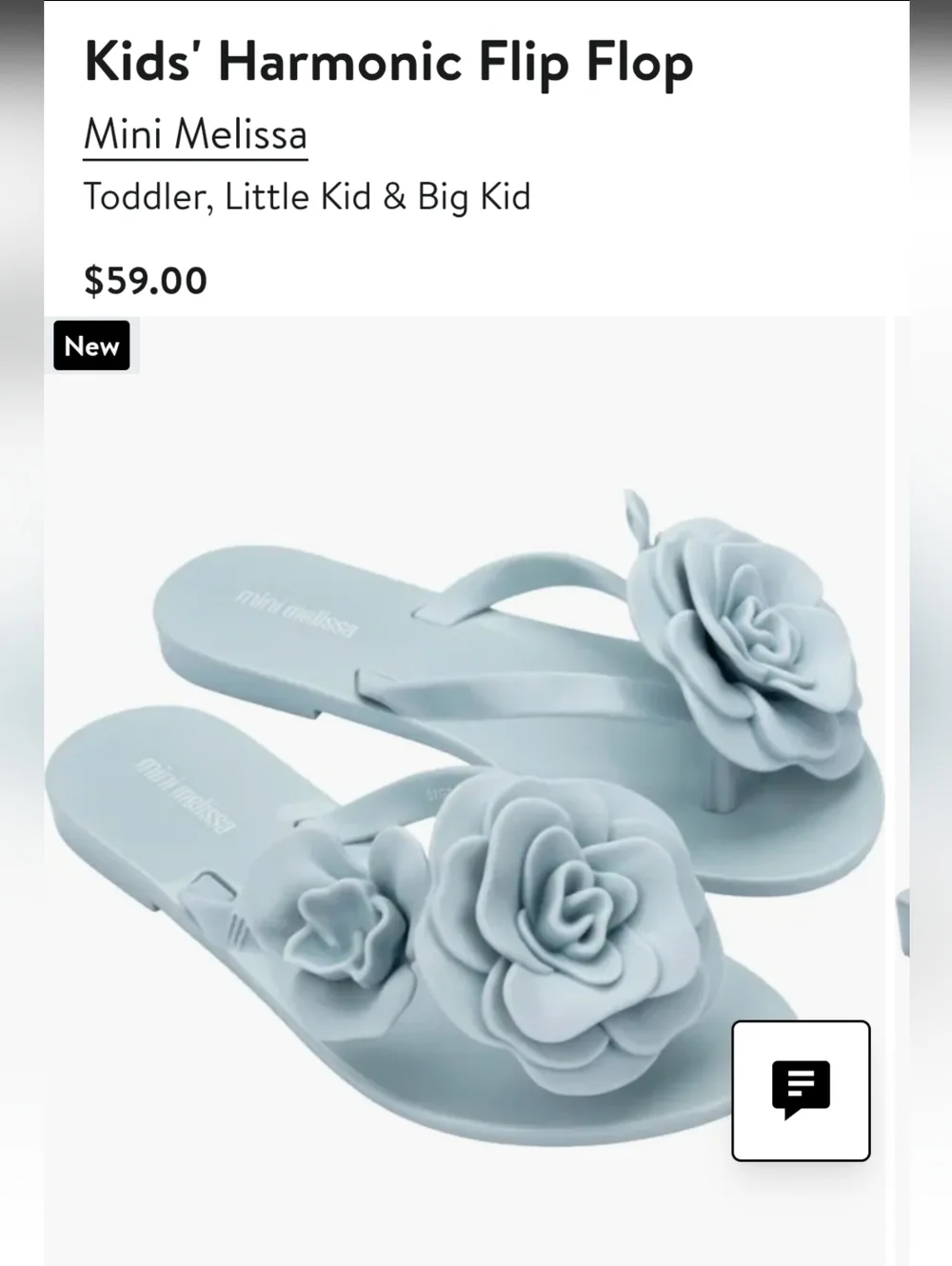 Mini Melissa Harmonic Floral Jelly Flip Flops in Mint size 8-9